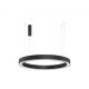 Pendule, Lustre suspendate - Pendul LED dimabil design modern MORBIDO negru 100cm