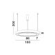 Pendule, Lustre suspendate - Pendul LED dimabil design modern MORBIDO negru 100cm