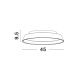 Iluminat interior - Plafoniera LED dimabila design modern Vela alb 45cm