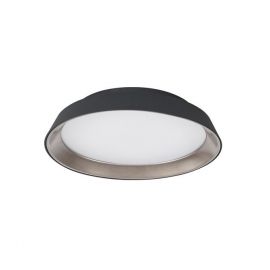 Plafoniere - Plafoniera LED dimabila design modern Vela negru 45cm
