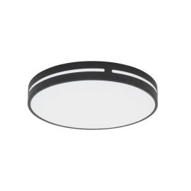 Plafoniere - Plafoniera LED dimabila design modern Wheel negru 45cm