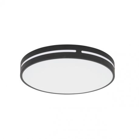Plafoniere - Plafoniera LED dimabila design modern Wheel negru 45cm