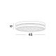 Plafoniere - Plafoniera LED design modern Nodi negru 45cm