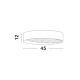 Plafoniere - Plafoniera LED dimabila design modern Oby negru 45cm