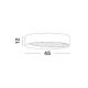Plafoniere - Plafoniera LED dimabila design modern Oby alb 45cm
