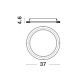 Plafoniere - Plafoniera LED dimabila design modern Oggy alb 37cm