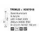 Pendule, Lustre suspendate - Pendul LED design modern Trimle auriu 2.5cm