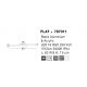 Iluminat pentru baie - Aplica LED de perete pentru baie design modern FLAT IP44 negru