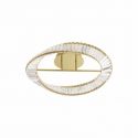 Plafoniera LED dimabila, cristal design elegant AURELIA auriu 60cm