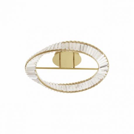 Plafoniere - Plafoniera LED dimabila, cristal design elegant AURELIA auriu 60cm