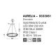 Pendule, Lustre suspendate - Lustra LED suspendata , dimabila, cristal design elegant AURELIA auriu 60cm