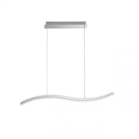 Pendule, Lustre suspendate - Lustra LED suspendata, cristal design elegant AURELIA crom