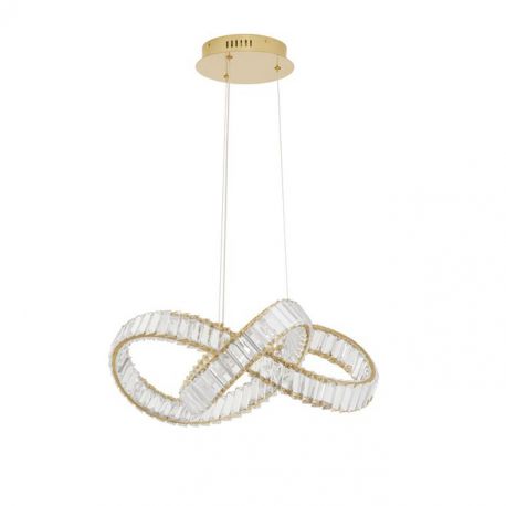 Pendule, Lustre suspendate - Pendul LED dimabil, cristal design elegant CONCETO auriu