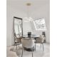 Pendule, Lustre suspendate - Pendul LED dimabil, cristal design elegant CONCETO auriu