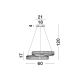 Pendule, Lustre suspendate - Pendul LED dimabil, cristal design elegant CONCETO auriu 60cm