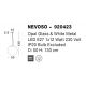 Pendule, Lustre suspendate - Pendul design modern Nevoso alb 50cm