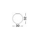 Pendule, Lustre suspendate - Plafoniera design modern Nevoso alb 30cm