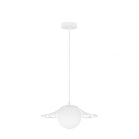 Pendule, Lustre suspendate - Pendul design modern FLY alb mat 36cm
