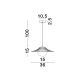 Pendule, Lustre suspendate - Pendul design modern FLY alb mat 36cm
