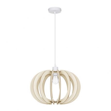 Pendule, Lustre suspendate - Pendul design modern OTTOLINE alb, natural