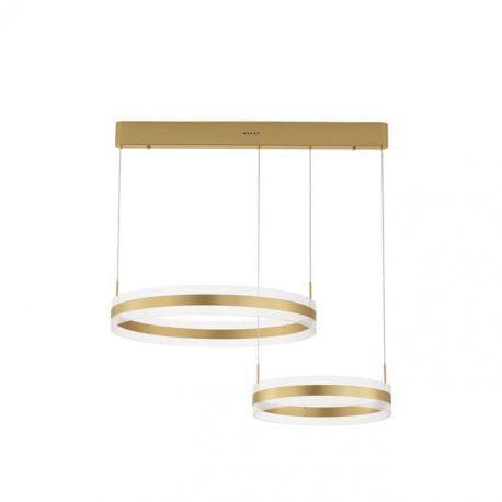 Pendule, Lustre suspendate - Lustra LED suspendata dimabila, design modern Agos auriu