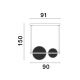Pendule, Lustre suspendate - Lustra LED suspendata design modern Noah maro cafeniu