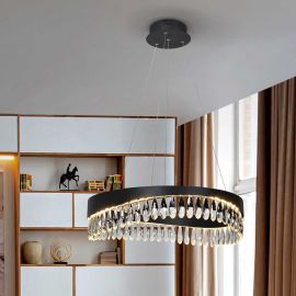 Pendule, Lustre suspendate - Lustra LED suspendata design elegant Selene 60cm