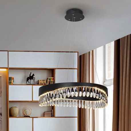 Pendule, Lustre suspendate - Lustra LED suspendata design elegant Selene 60cm