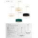 Pendule, Lustre suspendate - Lustra suspendata eleganta ABBANO verde