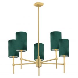Corpuri de iluminat - Lustra cu 5 brate eleganta ABRUZZO verde