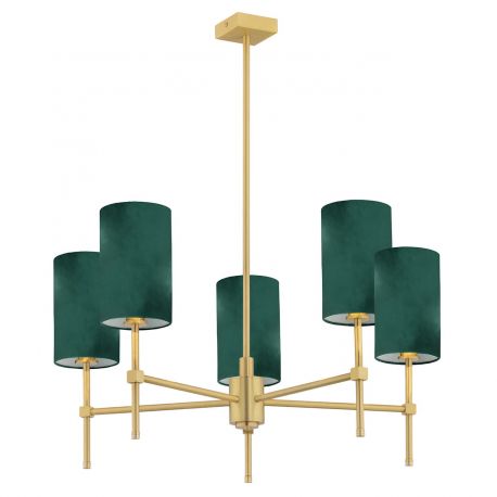 Corpuri de iluminat - Lustra cu 5 brate eleganta ABRUZZO verde