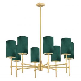 Corpuri de iluminat - Lustra cu 8 brate eleganta ABRUZZO verde