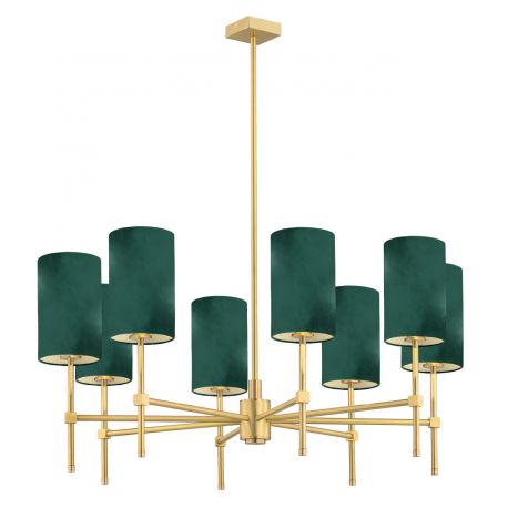 Corpuri de iluminat - Lustra cu 8 brate eleganta ABRUZZO verde