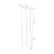 Pendule, Lustre suspendate - Lustra cu 3 pendule design minimalist Etna plus alb