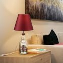 Kit iluminat / Lampa de masa decorativa Licor garnet