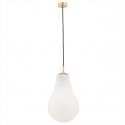 Pendul design minimalist Jesse alb, auriu 28cm