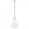 Pendul design minimalist Jesse alb, auriu 28cm