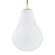 Pendule, Lustre suspendate - Pendul design minimalist Jesse alb, auriu 28cm