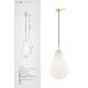 Pendule, Lustre suspendate - Pendul design minimalist Jesse alb, auriu 28cm