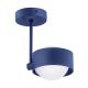 Aplice, corpuri de iluminat pentru pereti - Plafoniera design minimalist Massimo plus albastru