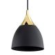 Pendule, Lustre suspendate - Lustra cu 3 pendule design modern Murano negru, alama 38cm