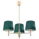 Pendule, Lustre suspendate - Lustra cu 3 brate design modern Ponte verde, alama