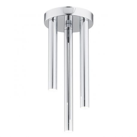 Plafoniere - Plafoniera cu 3 surse de iluminat design modern Sandrino crom 14cm