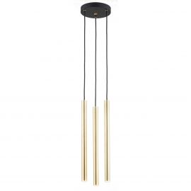 Pendule, Lustre suspendate - Lustra cu 3 pendule design minimalist Sicilia plus alama