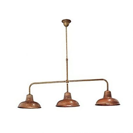 Pendule, Lustre suspendate - Lustra suspendata 3 brate Contrada alama / cupru