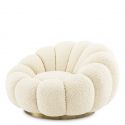 Fotoliu pivotant design elegant Mello, Faux shearling