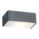Aplice, corpuri de iluminat pentru pereti - Aplica de perete design modern RODAN gri mat 30cm
