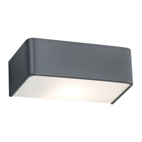 Aplice, corpuri de iluminat pentru pereti - Aplica de perete design modern RODAN gri mat 30cm