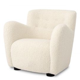 Fotoliu LUX design elegant Bixby, Faux shearling