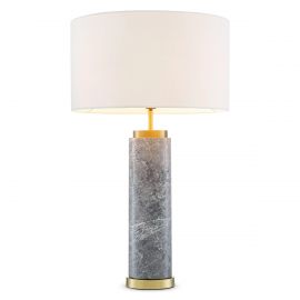 Veioza, Lampa de masa design LUX Lxry, marmura gri